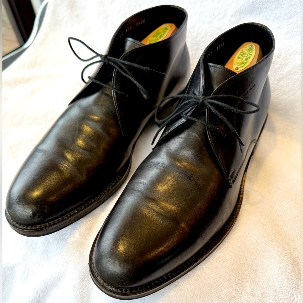 Salvatore Ferragamo Black Chukka Boots